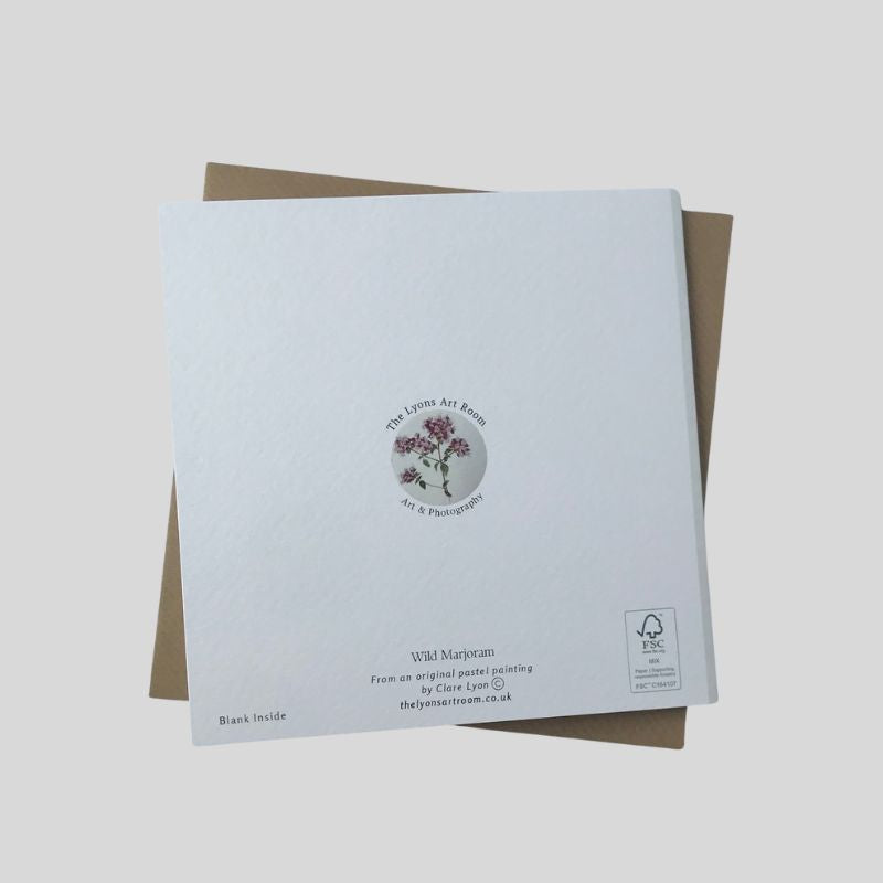 Wild Marjoram Greetings Card