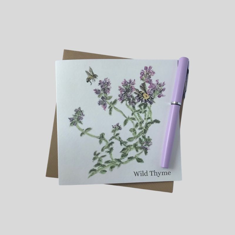 Wild Thyme Greetings Card
