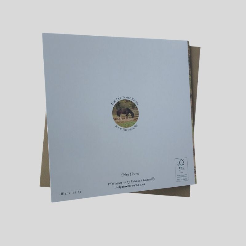 Shire Horse Greetings Card