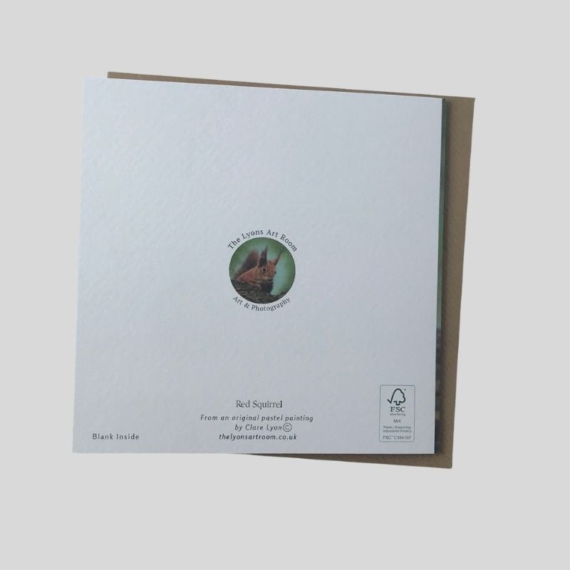 Red Squirrel Greetings Card