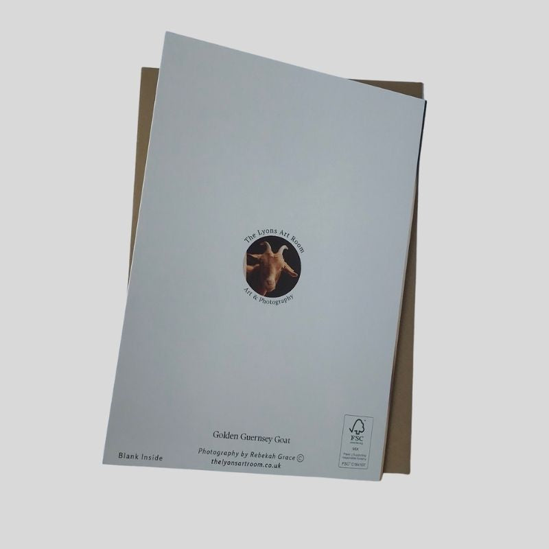 Golden Guernsey Goat Greetings Card