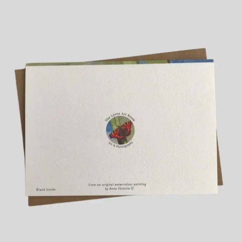 back of Butterfly Greetings Card