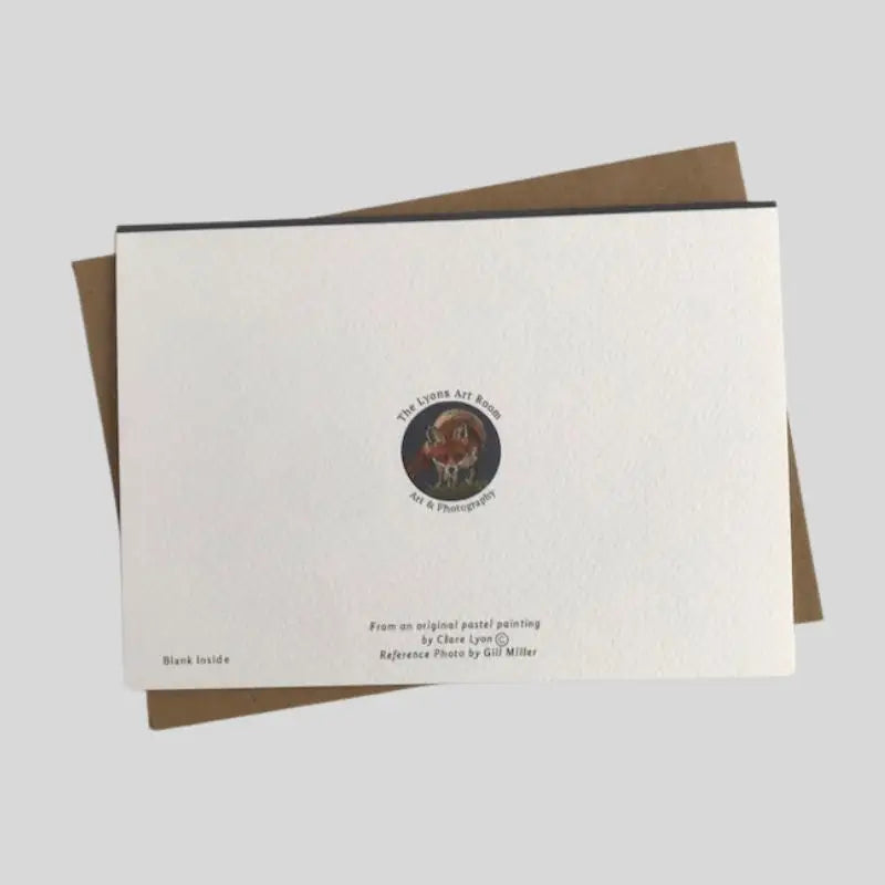 back of Fox Greetings Card