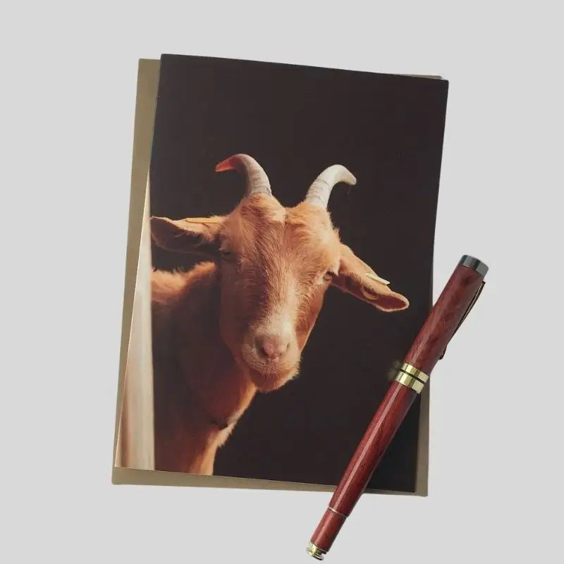 Golden Guernsey Goat Greetings Card