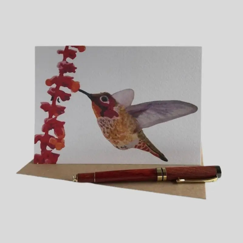Humming Bird Greetings Card