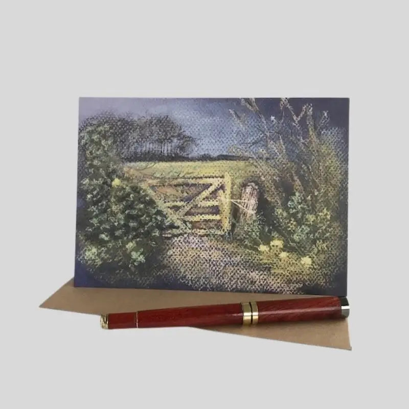 The Old Field Gate Greetings Card