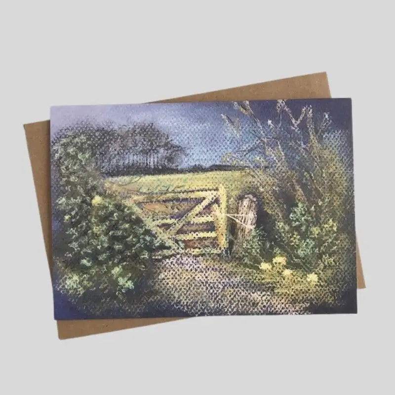 The Old Field Gate Greetings Card