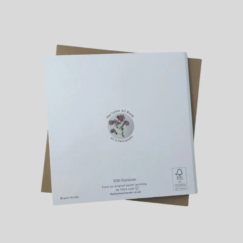 Wild Marjoram Greetings Card